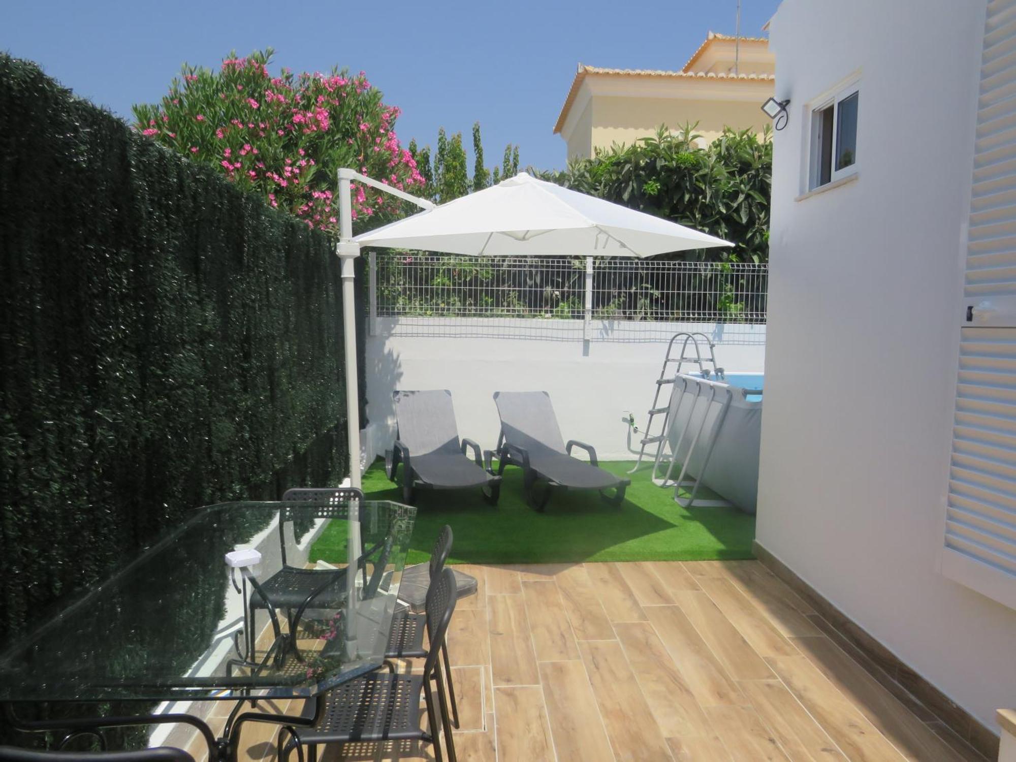Villa Moradia Geminada V2- Piscina Privada Quarteira Esterno foto